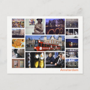 Amsterdam multi-image postcard