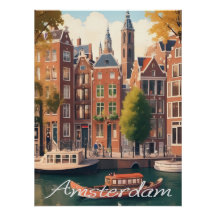 Amsterdam Netherlands Canal Architecture Scene