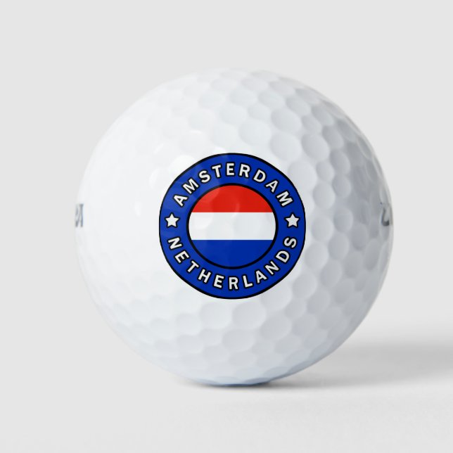 Amsterdam Netherlands Golf Balls (Front)