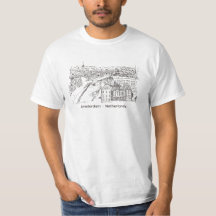 Amsterdam Netherlands Hand Drawn Illustration