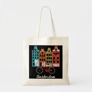 Amsterdam Netherlands Heritage Europe Travel Bike  Tote Bag