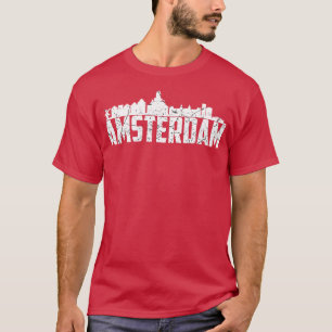 Amsterdam Netherlands Holland City Skyline T-Shirt