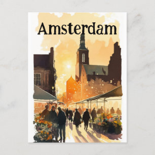Amsterdam Netherlands Holland Postcard