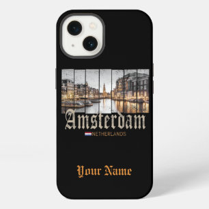 Amsterdam Netherlands Holland vintage souvenir iPhone 13 Case