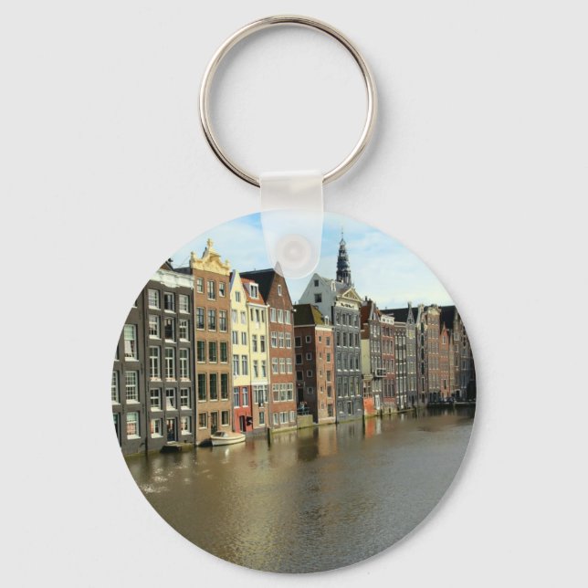 Amsterdam, Netherlands Key Ring (Front)