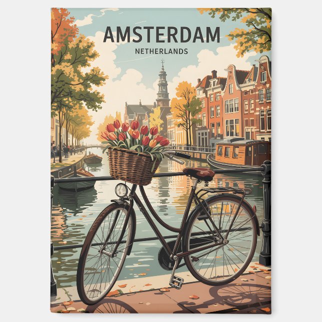 Amsterdam netherlands magnet (Front)