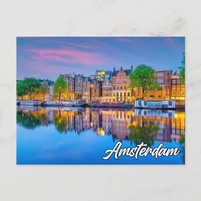 Amsterdam, Netherlands Postcard (Front)
