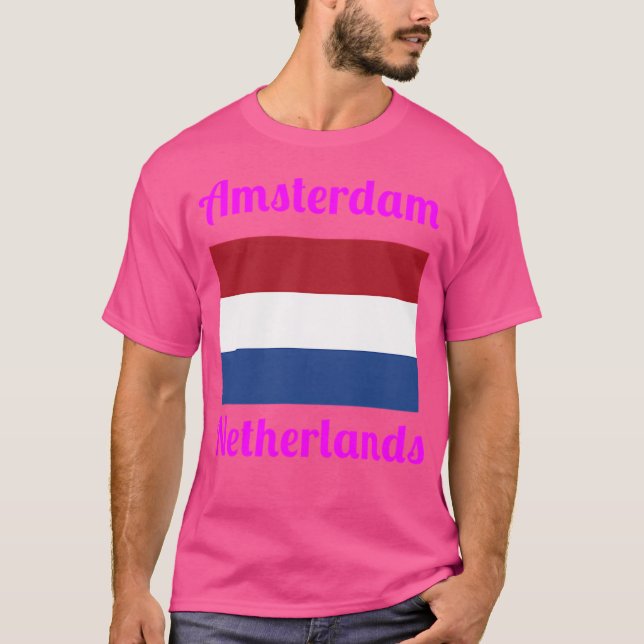 Amsterdam Netherlands - Stylish Prints T-Shirt (Front)