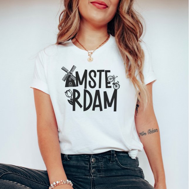 Amsterdam Netherlands Travel  T-Shirt (Creator Uploaded)