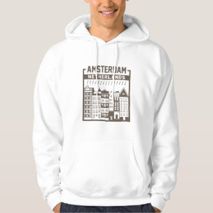 Amsterdam Netherlands Vintage Cityscape Hoodie