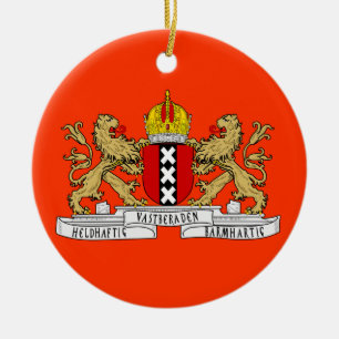 Amsterdam Netherlans Custom Christmas Ornament