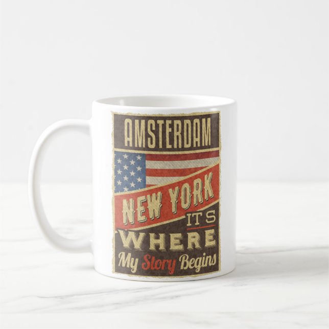 Amsterdam New York Coffee Mug (Left)