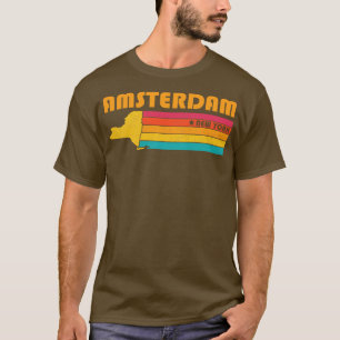 Amsterdam New York Vintage Distressed Souvenir T-Shirt