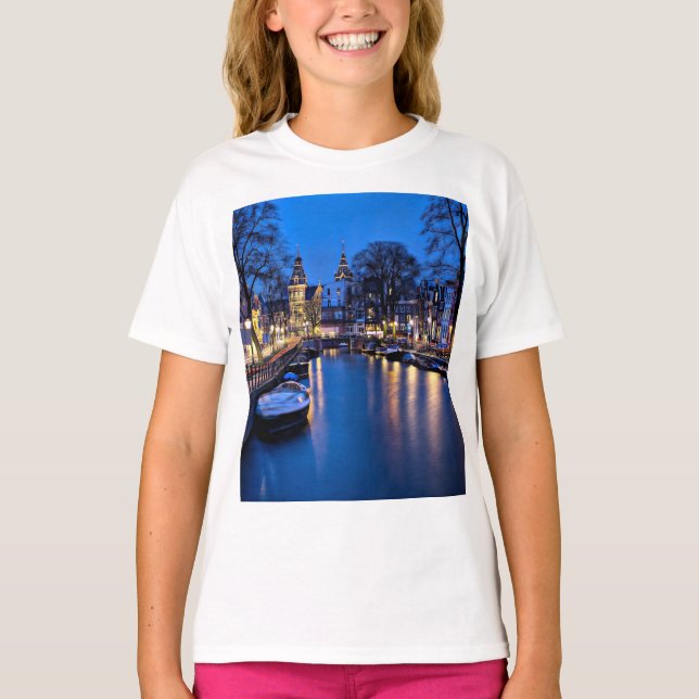 Amsterdam Night Wallpaper-67657 T-Shirt (Front)