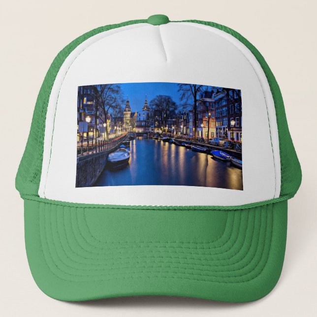Amsterdam Night Wallpaper-67657 Trucker Hat (Front)