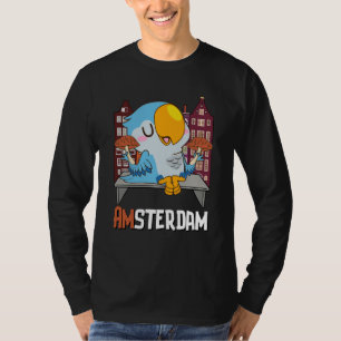Amsterdam Parakeet Mushroom Holland The Netherland T-Shirt