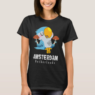 Amsterdam Parakeet Mushroom Holland The Netherland T-Shirt
