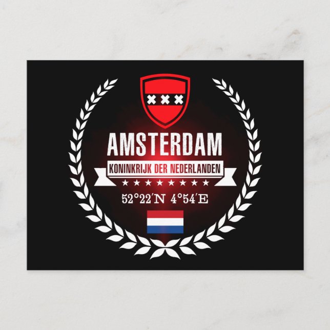 Amsterdam Postcard (Front)