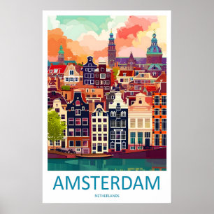 Amsterdam Poster National Park Ski 2Vintage Travel