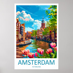 Amsterdam Poster National TravelVintage Park Ski