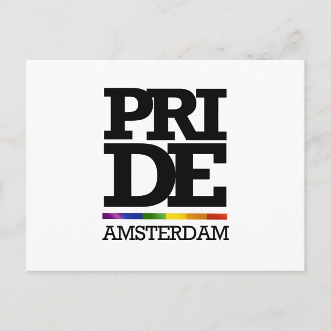 AMSTERDAM PRIDE -.png Postcard (Front)