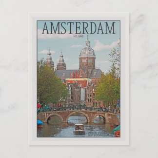 Amsterdam - Sint Nicolaaskerk Postcard