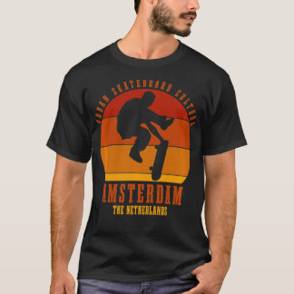 Amsterdam Skateboarder Urban Skateboarding T-Shirt