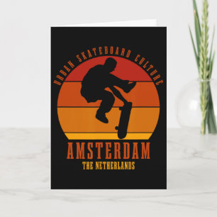 Amsterdam Skateboarder Urn Skateboarding 4  Card