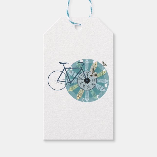 Amsterdam skyline gift tags (Front)
