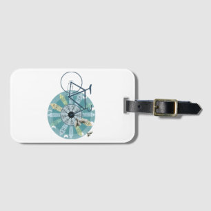 Amsterdam skyline luggage tag