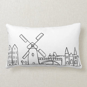 Amsterdam Skyline Pillow