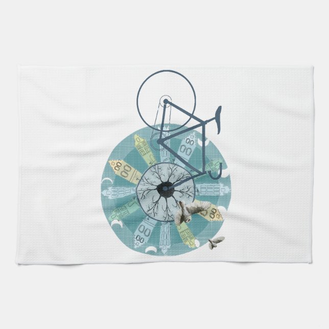 Amsterdam skyline tea towel (Horizontal)