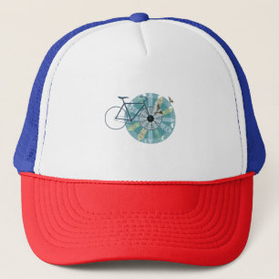 Amsterdam skyline trucker hat