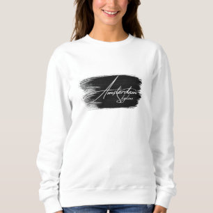 Amsterdam Skyline Writing Sweatshirt