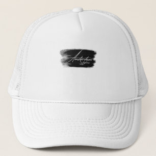 Amsterdam Skyline Writing Trucker Hat