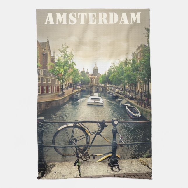 Amsterdam Tea Towel (Vertical)