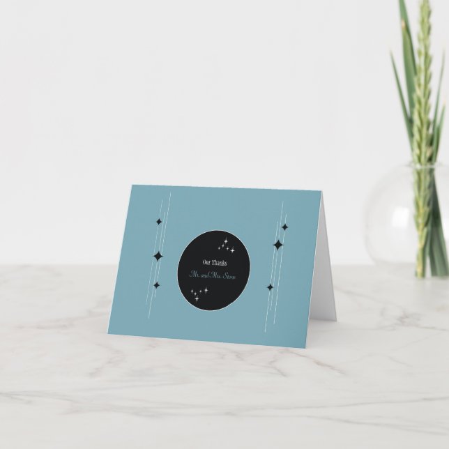 Amsterdam Thank You: Powder Blue You Card (Front)