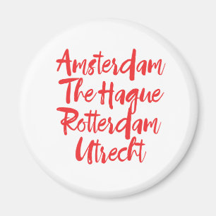 Amsterdam The Hague Rotterdam Utrecht Magnet