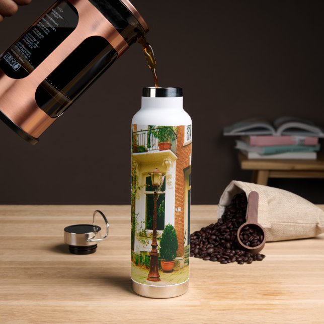 Amsterdam Townhouses  Water Bottle (Coffee)