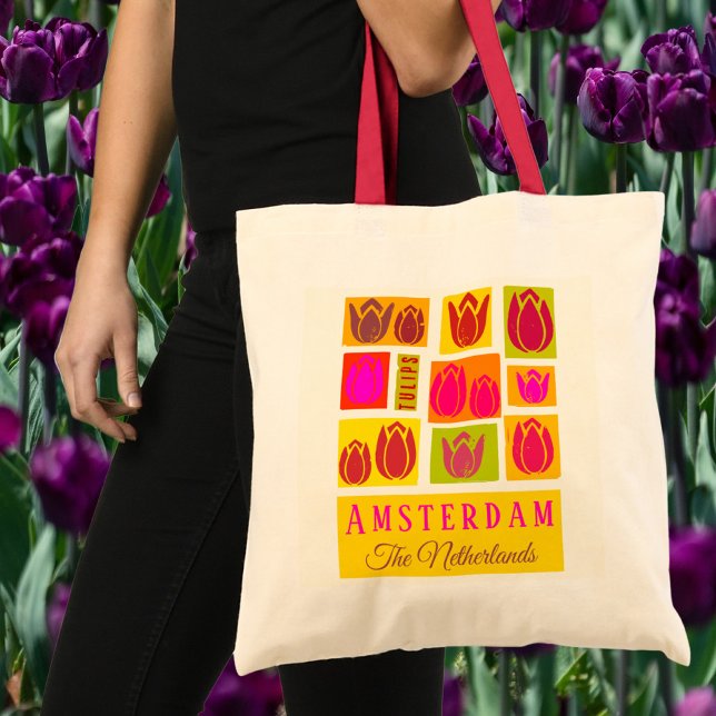 Amsterdam Tulips Netherlands Holland  Tote Bag (Creator Uploaded)