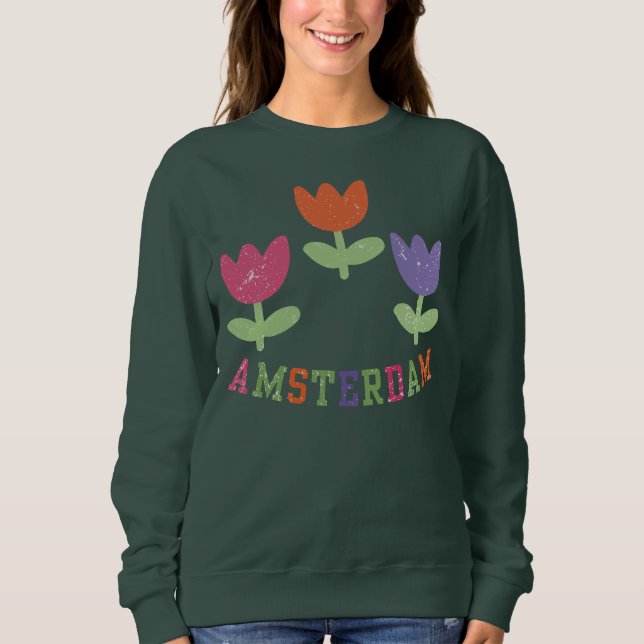 Amsterdam Tulips Sweatshirt (Front)