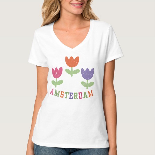 Amsterdam Tulips T-Shirt (Front)