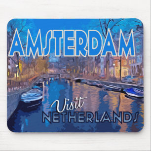 Amsterdam, Visit Netherlands Mouse Pad