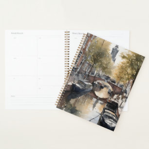 Amsterdam watercolor painting planner