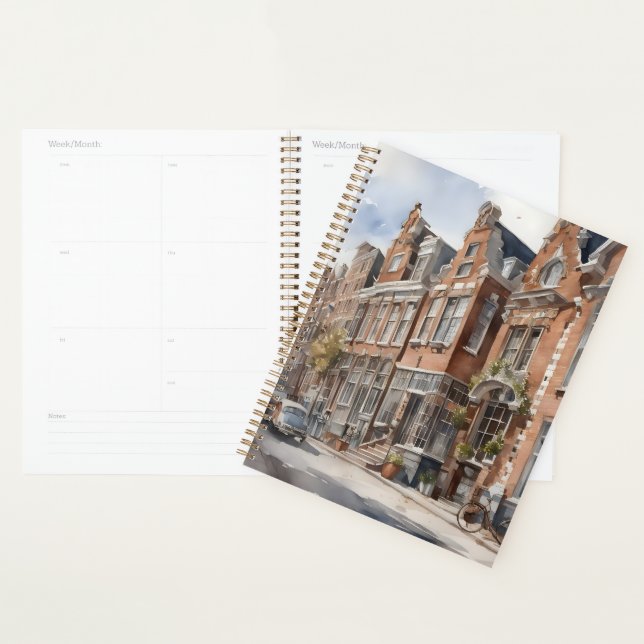 Amsterdam watercolor painting planner (Display)