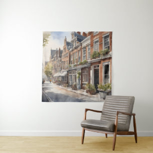 Amsterdam watercolor painting tapestry