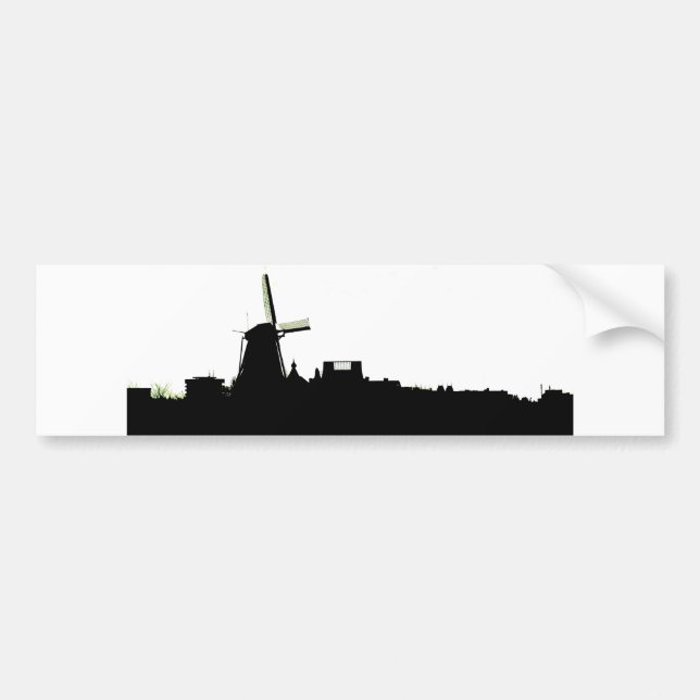 Amsterdam windmill bumper sticker (Front)