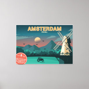 Amsterdam Windmill Canvas Print