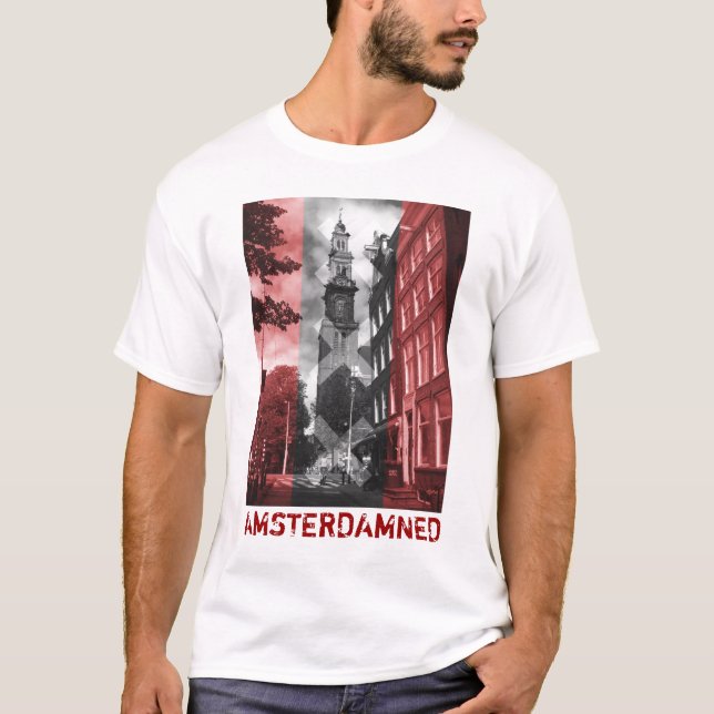 AMSTERDAMNED Western Tower T-Shirt (Front)