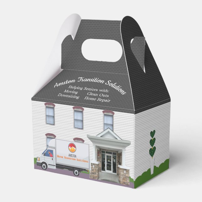 Amston Logo and Truck New Home Gift Box (Back Side)